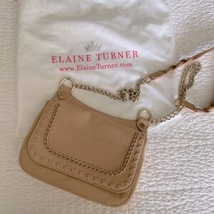 Elaine Turner leather shoulder bag